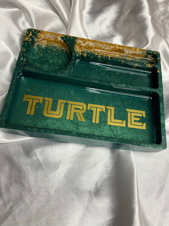 CUSTOM Small Rolling Tray with Compartments