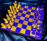 Purple and Gold Inspired Chessboard