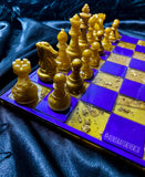 Purple and Gold Inspired Chessboard